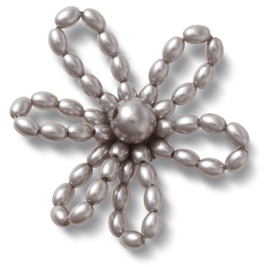 Grey Pearl Beaded Daisy Jibbitz™ charms | Crocs online