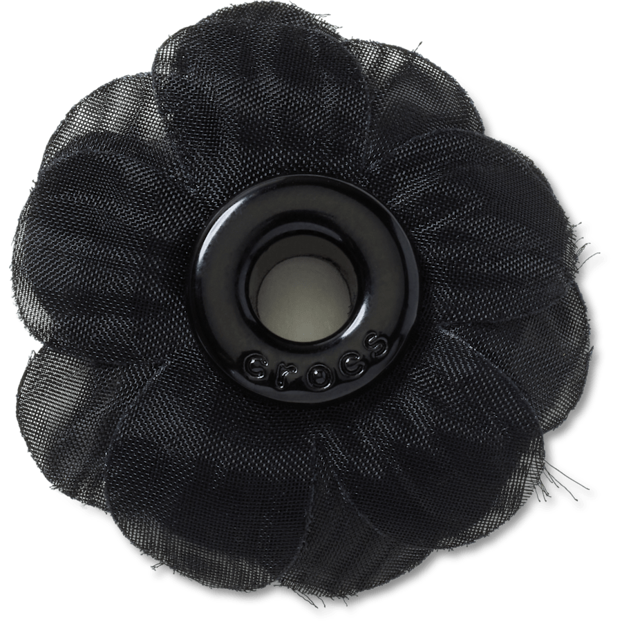 Black Chiffon Grommet Jibbitz™ charms | Crocs for sale