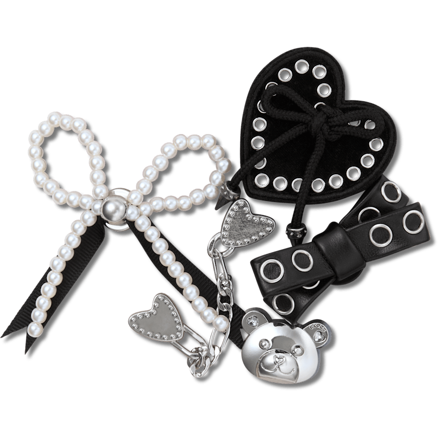 Indie Luxe Silver 5 Pack Jibbitz™ charms | Crocs on sale