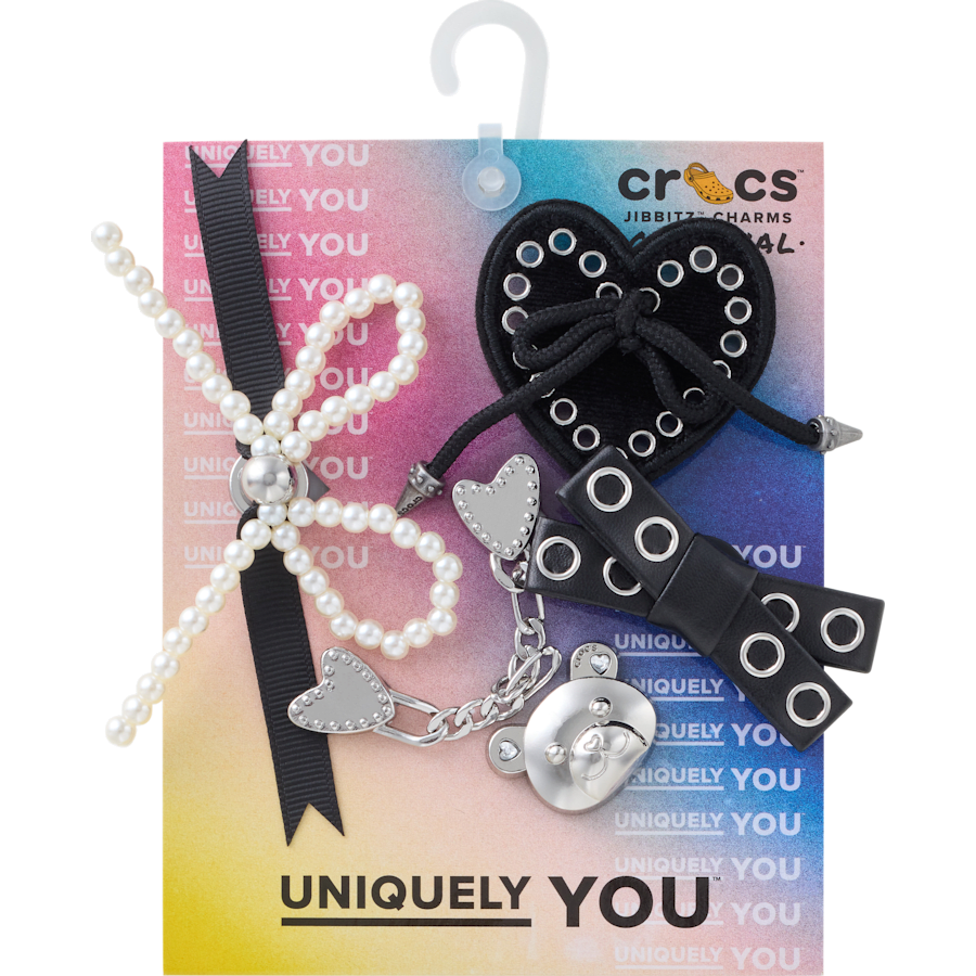Indie Luxe Silver 5 Pack Jibbitz™ charms | Crocs on sale