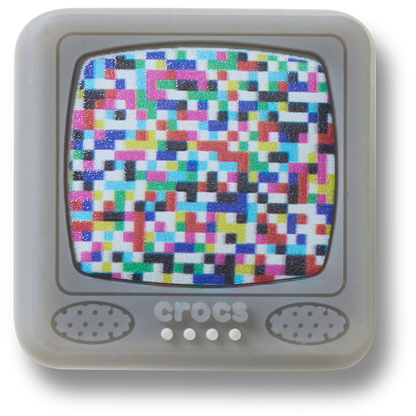 Lights Up Pixelated TV Jibbitz™ charms | Crocs sale