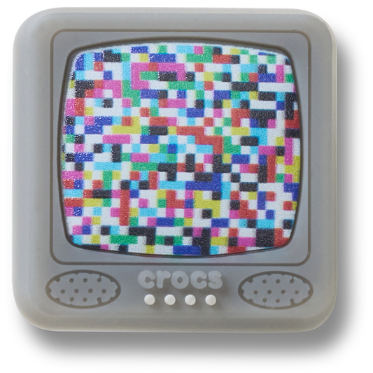Lights Up Pixelated TV Jibbitz™ charms | Crocs sale