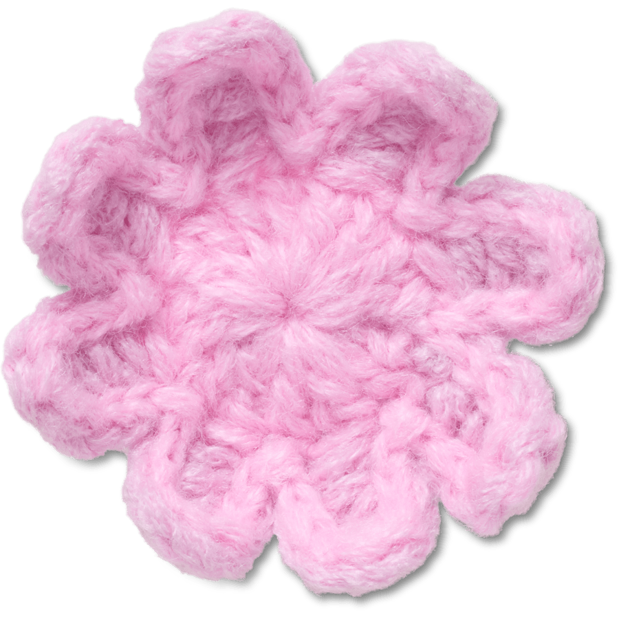 Crochet Light Pink Flower Jibbitz™ charms | Crocs discount