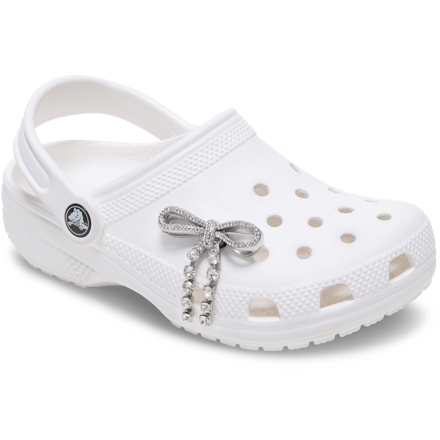 Silver Gem Bow Jibbitz™ charms | Crocs discount