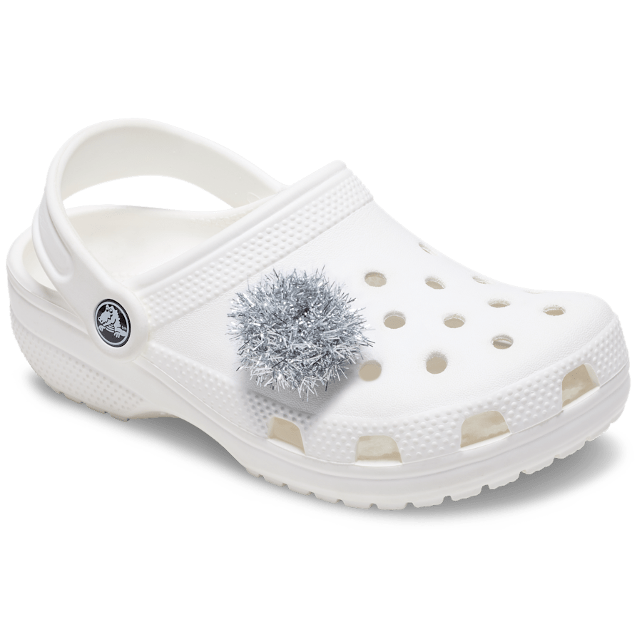 Silver Tinsel Pom Jibbitz™ charms | Crocs online