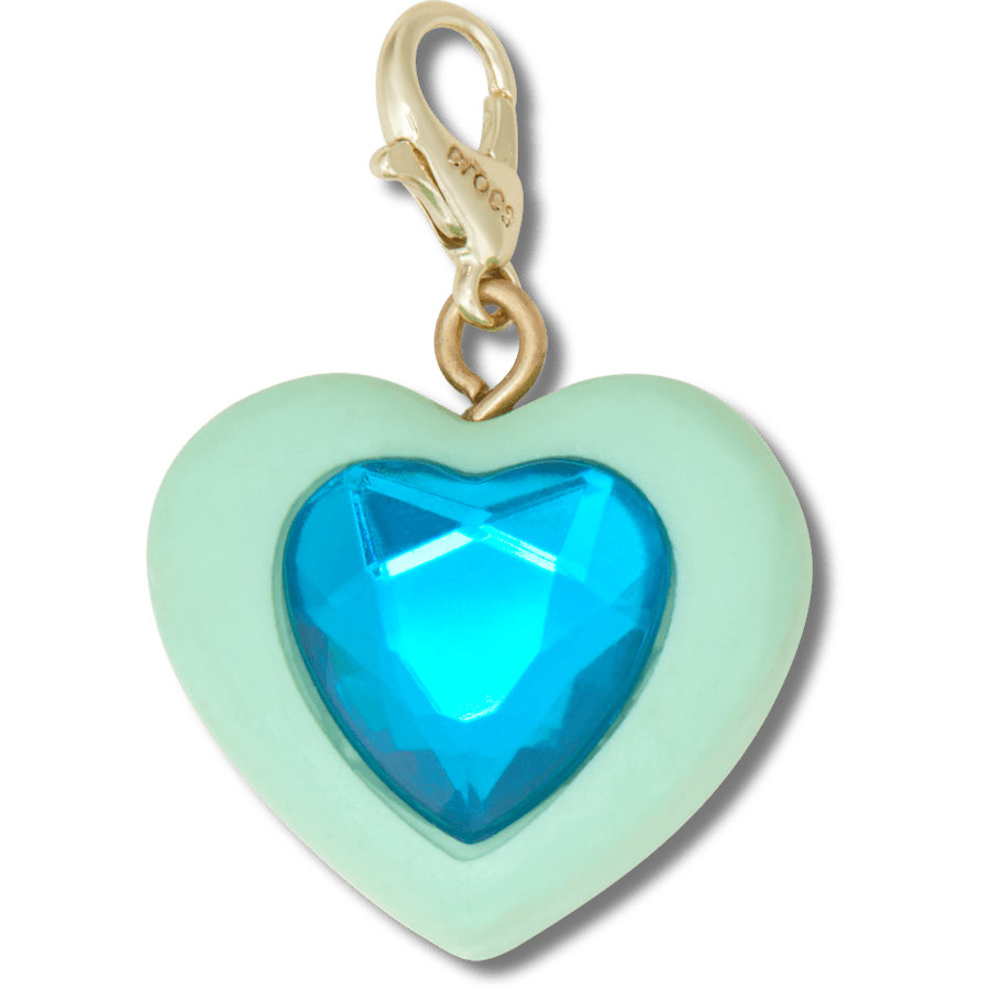 Blue Heart Sim Gem Charm Jibbitz Shoe Charm | Crocs near me