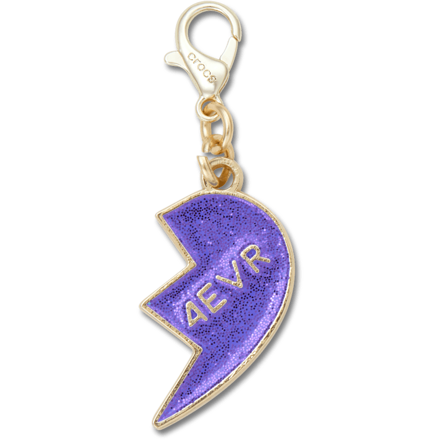 Purple Glitter BFF Charm Right Jibbitz Shoe Charm | Crocs US