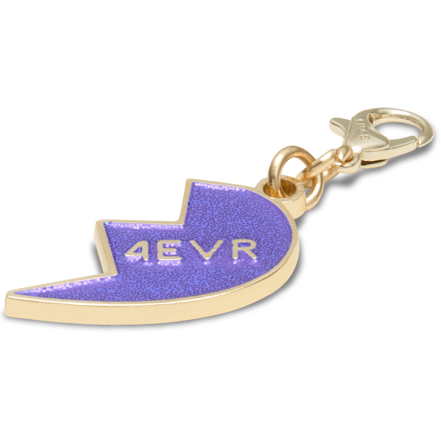 Purple Glitter BFF Charm Right Jibbitz Shoe Charm | Crocs US