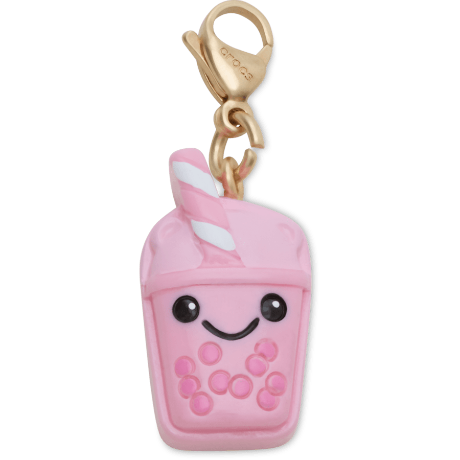 Cute Pink Boba Charm Jibbitz Shoe Charm | Crocs near me