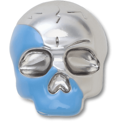 Silver and Blue Enamel Skull Jibbitz™ charms | Crocs US