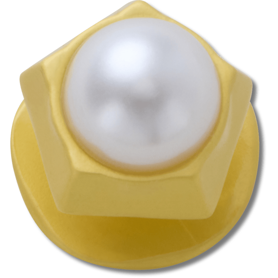 Gold Pentagon Pearl Jibbitz™ charms | Crocs for sale