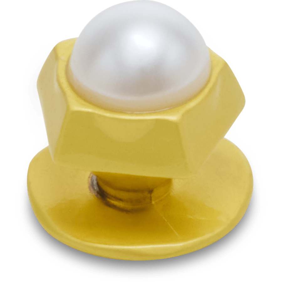 Gold Pentagon Pearl Jibbitz™ charms | Crocs for sale