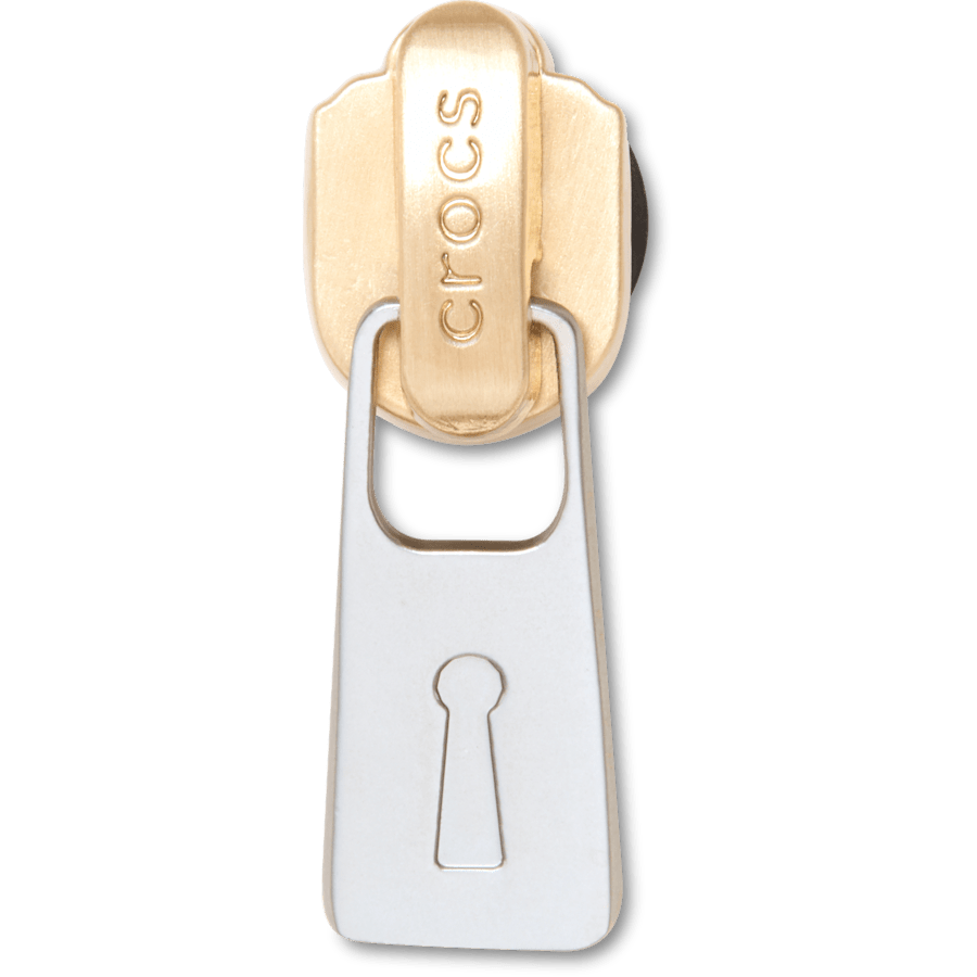Gold and Silver Zipper Jibbitz™ charms | Crocs discount