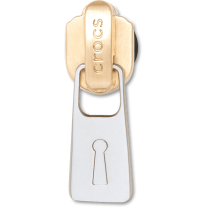 Gold and Silver Zipper Jibbitz™ charms | Crocs discount