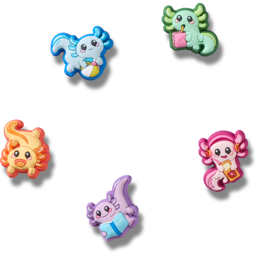 Tiny Axolotls 5 Pack Jibbitz™ charms | Crocs US