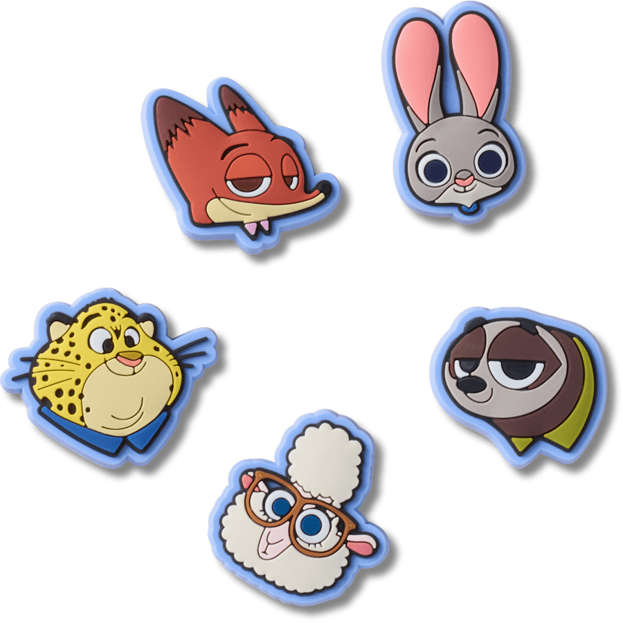 b'Disney Zootopia 2 5 Pack Jibbitz Shoe Charm | Crocs' outlet