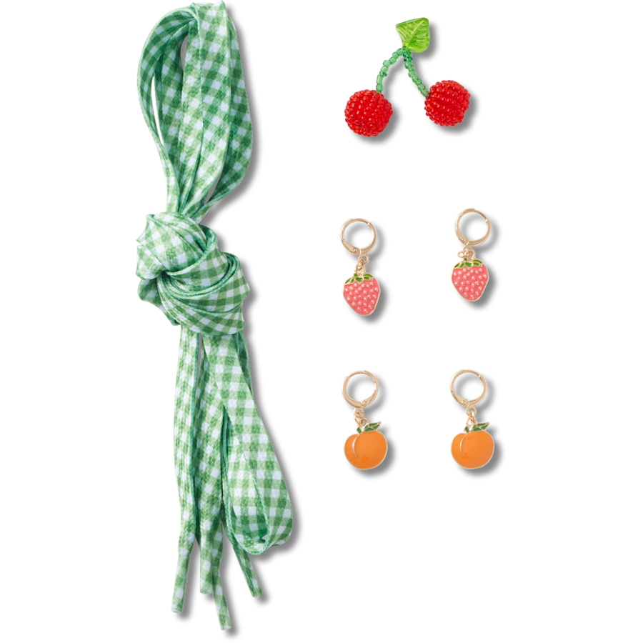 Laces and Fresh Fruits Charm Kit Jibbitz™ charms | Crocs for sale