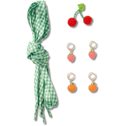 Laces and Fresh Fruits Charm Kit Jibbitz™ charms | Crocs for sale