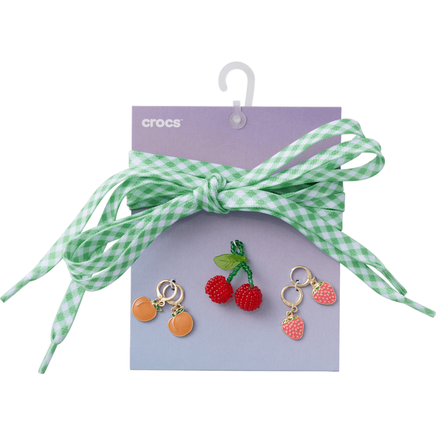 Laces and Fresh Fruits Charm Kit Jibbitz™ charms | Crocs for sale