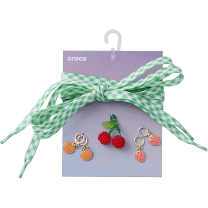 Laces and Fresh Fruits Charm Kit Jibbitz™ charms | Crocs for sale
