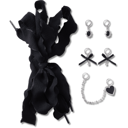 Laces and Dainty Bow Charm Kit Jibbitz Shoe Charm | Crocs US