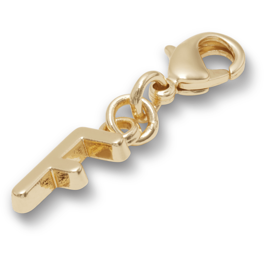 Gold Letter F Charm Jibbitz™ charms | Crocs outlet