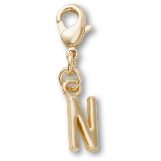 Gold Letter N Charm Jibbitz™ charms | Crocs US