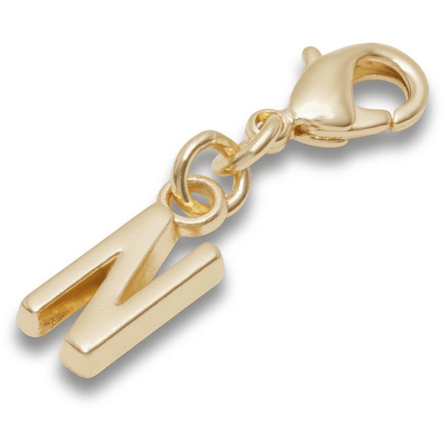Gold Letter N Charm Jibbitz™ charms | Crocs US