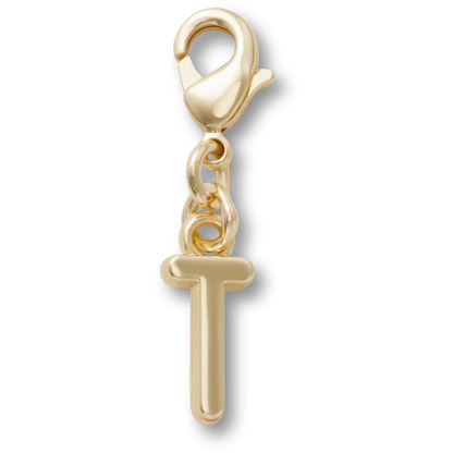 Gold Letter T Charm Jibbitz™ charms | Crocs online