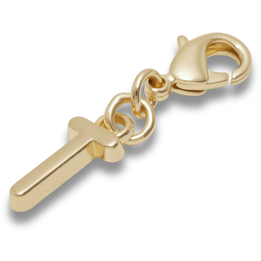 Gold Letter T Charm Jibbitz™ charms | Crocs online