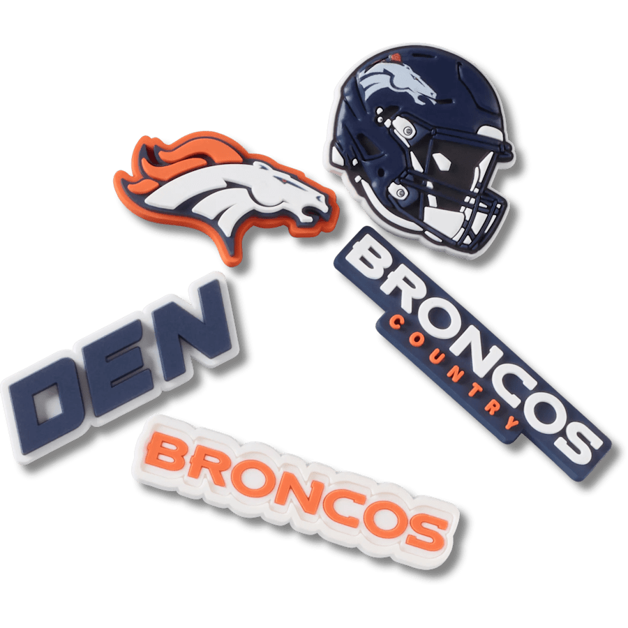 NFL Denver Broncos 5 Pack Jibbitz Shoe Charm | Crocs on sale