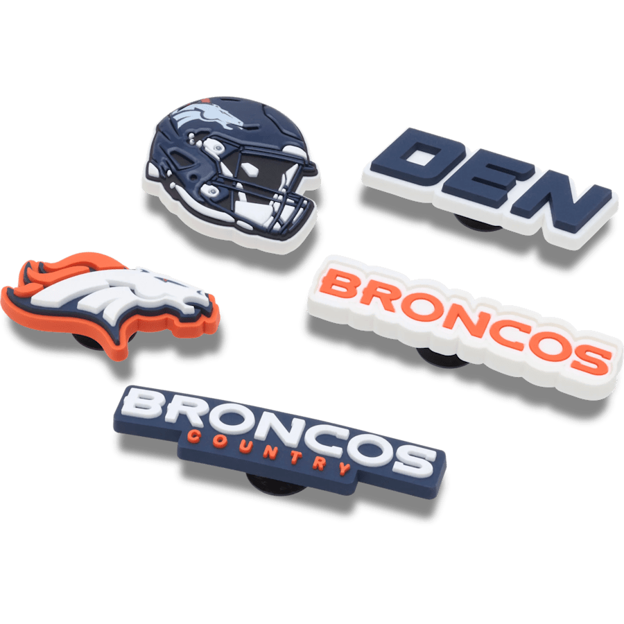 NFL Denver Broncos 5 Pack Jibbitz Shoe Charm | Crocs on sale