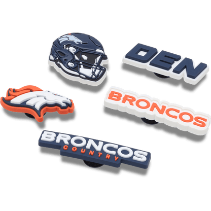 NFL Denver Broncos 5 Pack Jibbitz Shoe Charm | Crocs on sale