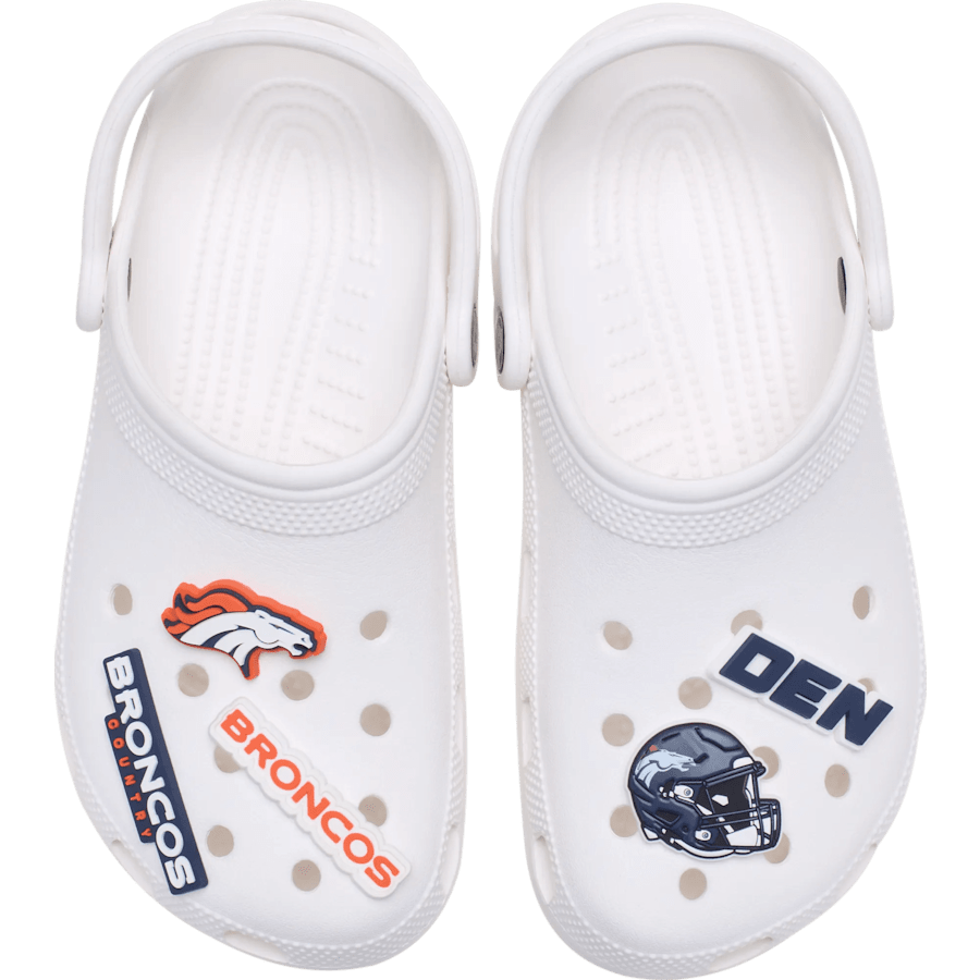 NFL Denver Broncos 5 Pack Jibbitz Shoe Charm | Crocs on sale