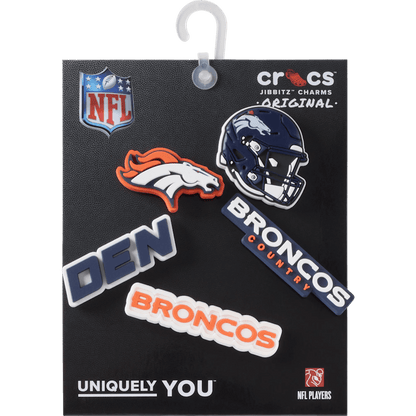 NFL Denver Broncos 5 Pack Jibbitz Shoe Charm | Crocs on sale