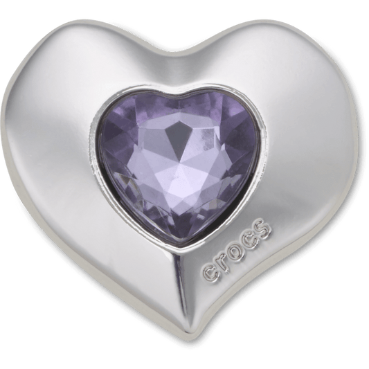 SilverandPurple SMT Gem Heart Jibbitz™ charms | Crocs outlet