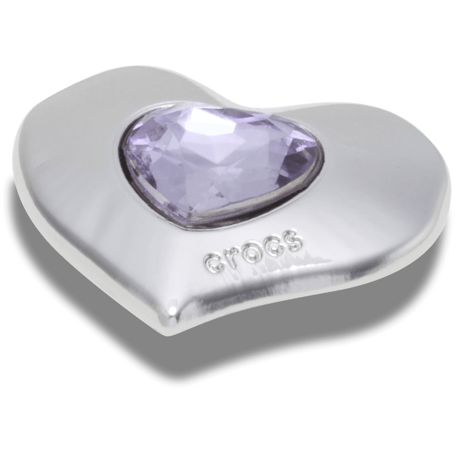 SilverandPurple SMT Gem Heart Jibbitz™ charms | Crocs outlet