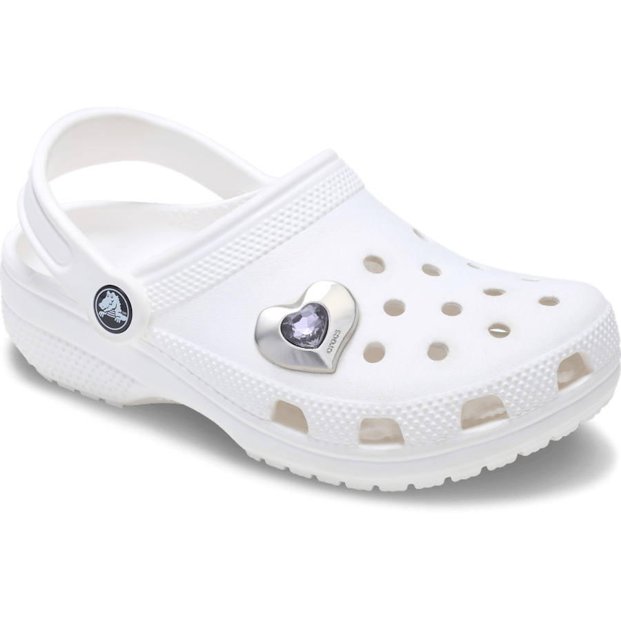 SilverandPurple SMT Gem Heart Jibbitz™ charms | Crocs outlet