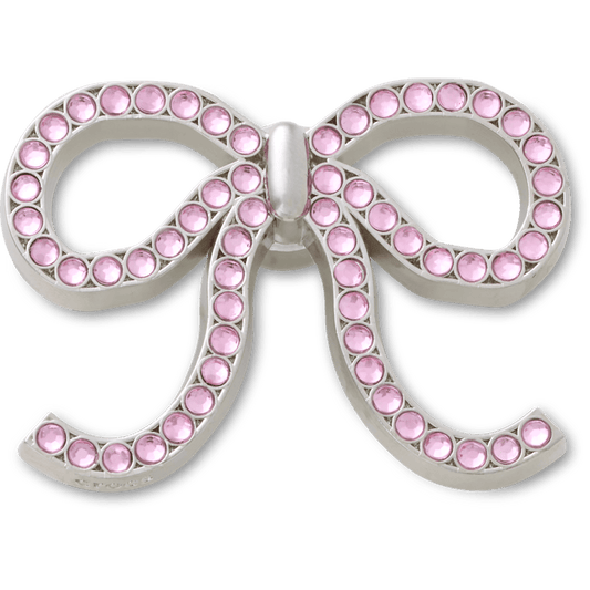 Pink Glittery Bow Jibbitz™ charms | Crocs discount