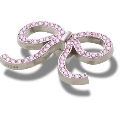 Pink Glittery Bow Jibbitz™ charms | Crocs discount
