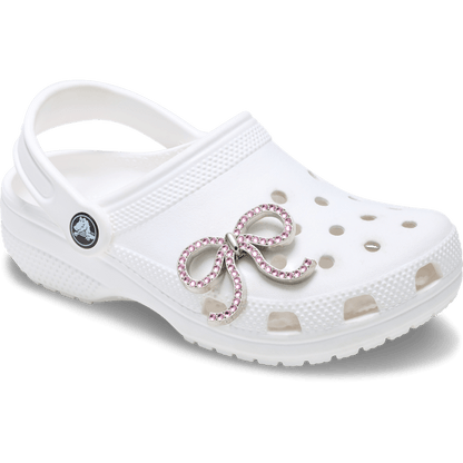 Pink Glittery Bow Jibbitz™ charms | Crocs discount