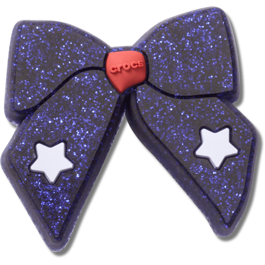 Glittery Blue Bow Jibbitz™ charms | Crocs outlet