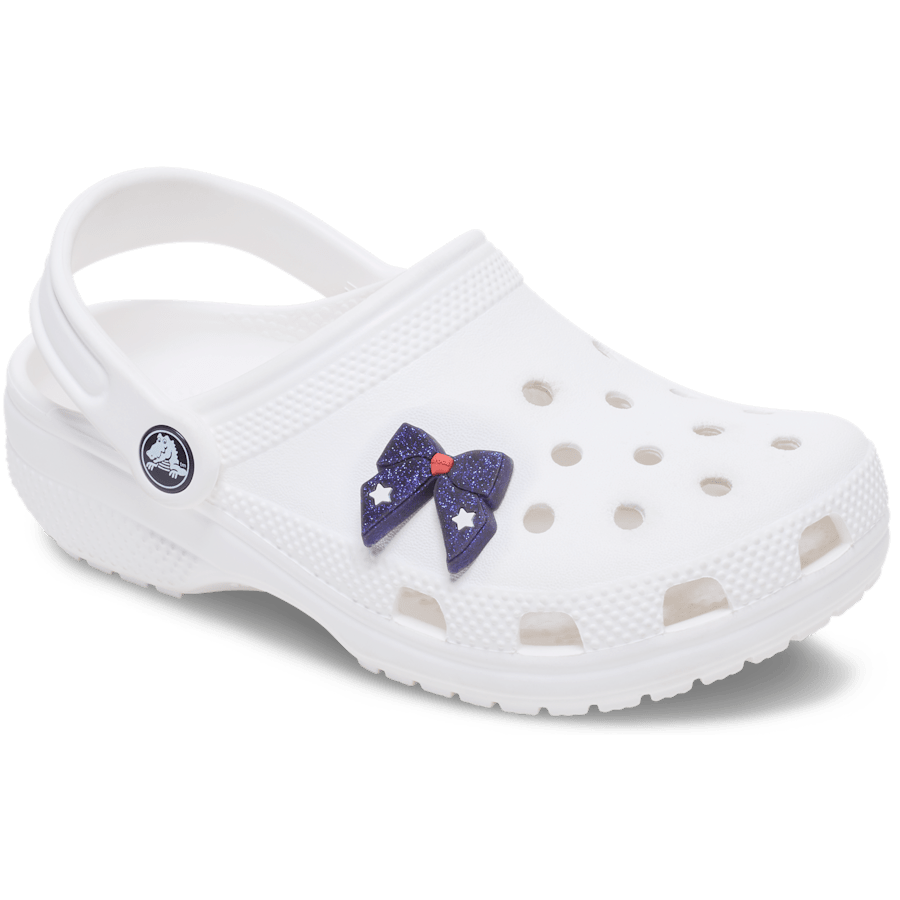 Glittery Blue Bow Jibbitz™ charms | Crocs outlet