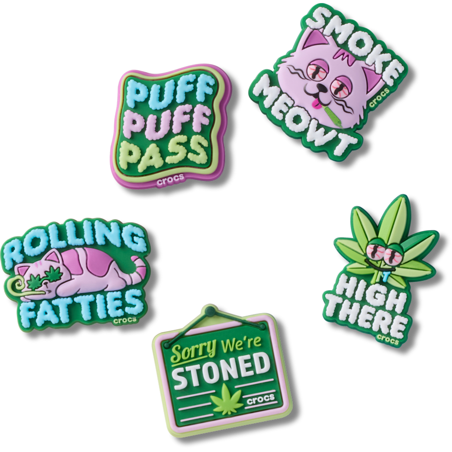 420 Hemp Cuties 5 Pack Jibbitz™ charms | Crocs discount