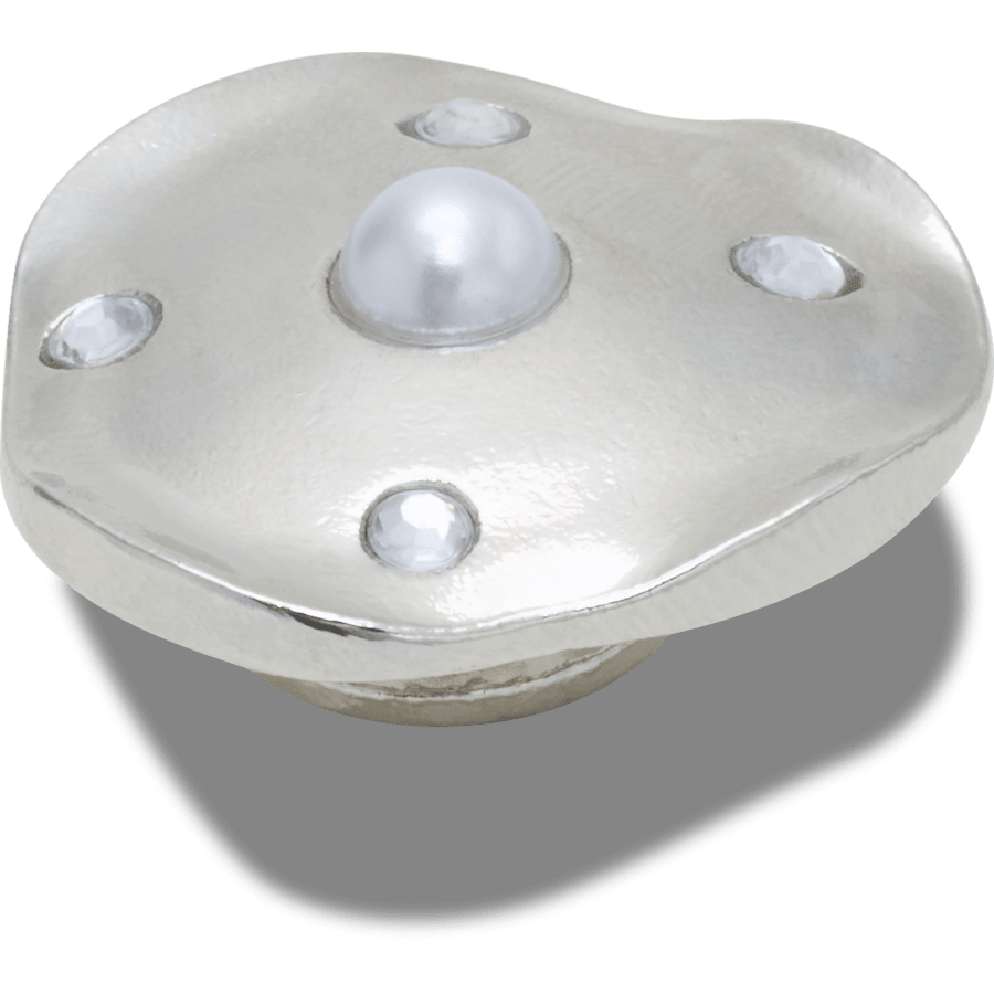 Silver and Pearl Disc Jibbitz™ charms | Crocs sale