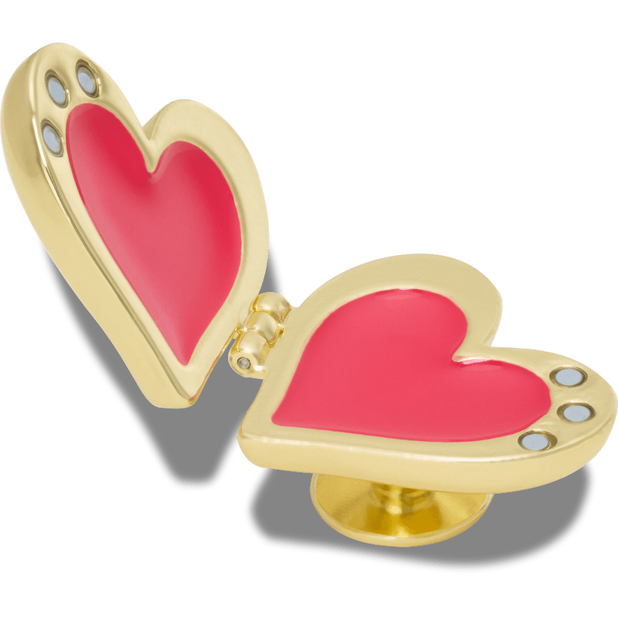 Gold Bubble Locket Heart Jibbitz™ charms | Crocs sale