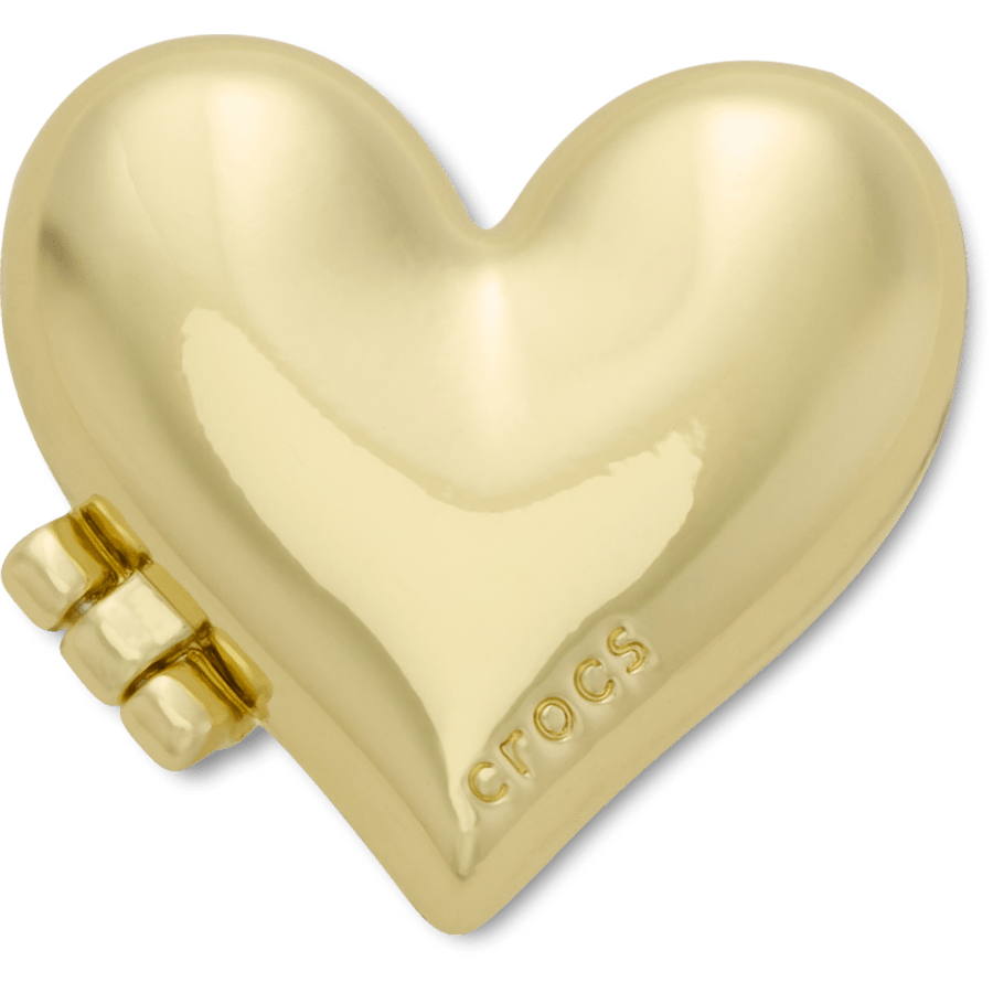 Gold Bubble Locket Heart Jibbitz™ charms | Crocs sale
