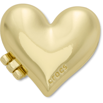 Gold Bubble Locket Heart Jibbitz™ charms | Crocs sale