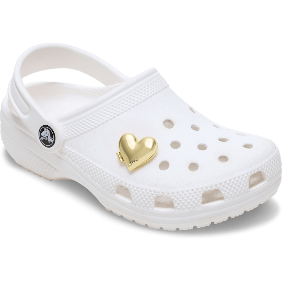 Gold Bubble Locket Heart Jibbitz™ charms | Crocs sale
