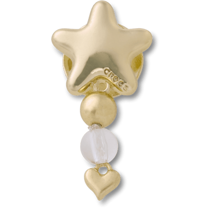 Gold Star with Heart Dangle Jibbitz™ charms | Crocs for sale